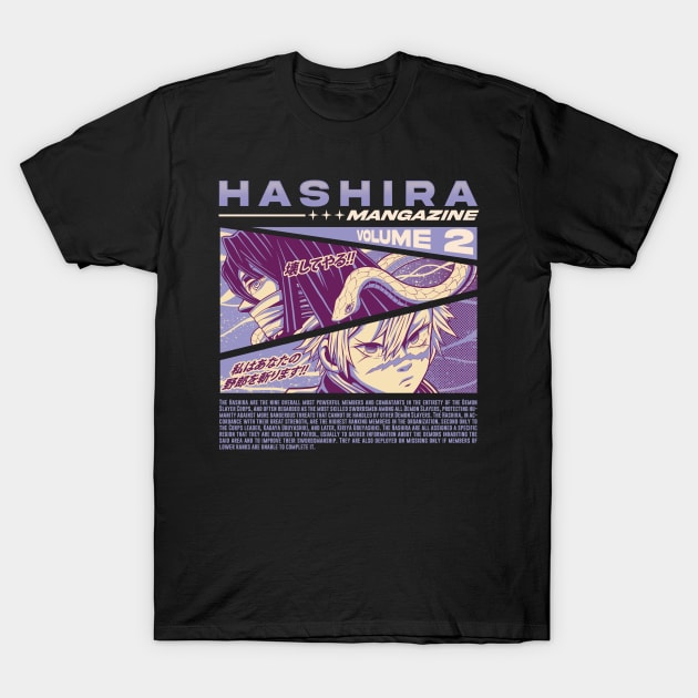 Hashira Mangazine Artwork T-Shirt by namanyastudios